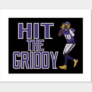 Justin Jefferson Hit The Griddy (Style 3) Posters and Art